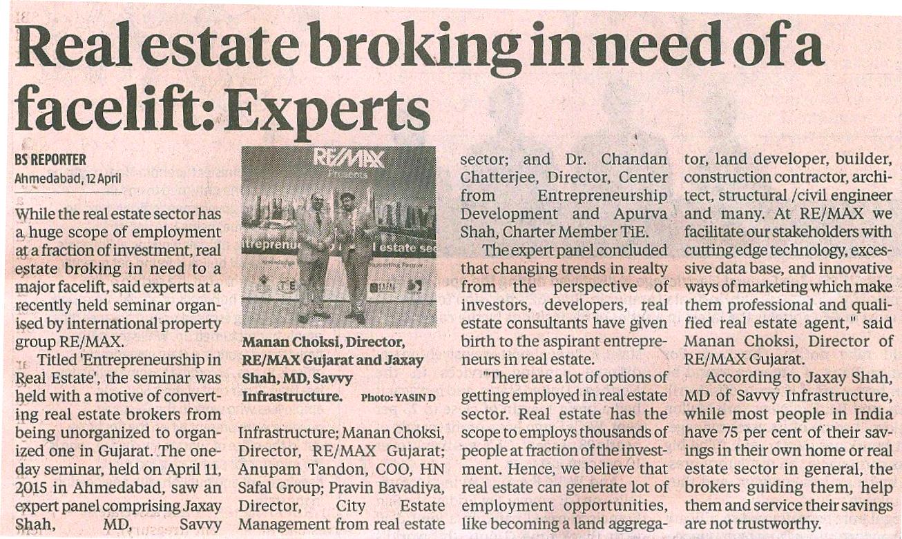 Business Standard - REMAX